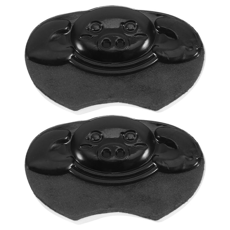 Cuttable Black Silicone Heel Pads Self Adhesive Anti Abrasion Cushions For Sports Shoes Prevent Blisters - Image 2