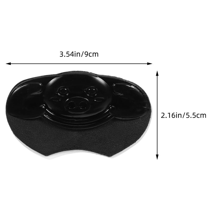 Cuttable Black Silicone Heel Pads Self Adhesive Anti Abrasion Cushions For Sports Shoes Prevent Blisters - Image 3
