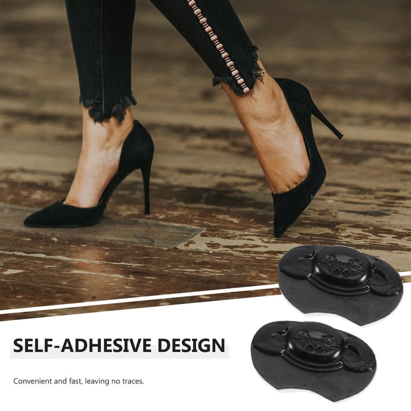 Cuttable Black Silicone Heel Pads Self Adhesive Anti Abrasion Cushions For Sports Shoes Prevent Blisters - Image 4