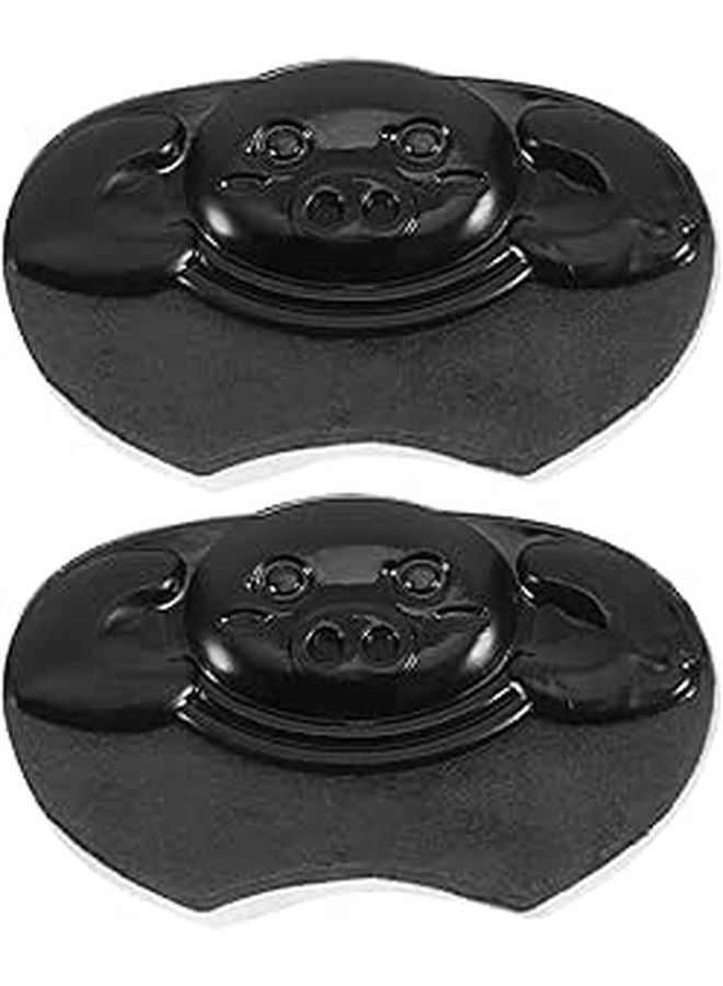 Cuttable Black Silicone Heel Pads Self Adhesive Anti Abrasion Cushions For Sports Shoes Prevent Blisters - Image 1
