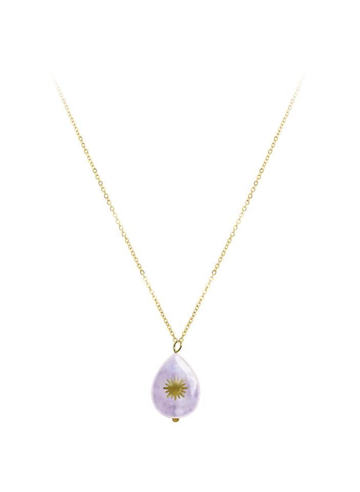 Alissa Necklace for Ladies Neck Chain Gift Necklace Golden With Small Pendant - Image 1