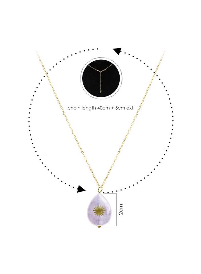 Alissa Necklace for Ladies Neck Chain Gift Necklace Golden With Small Pendant - Image 2