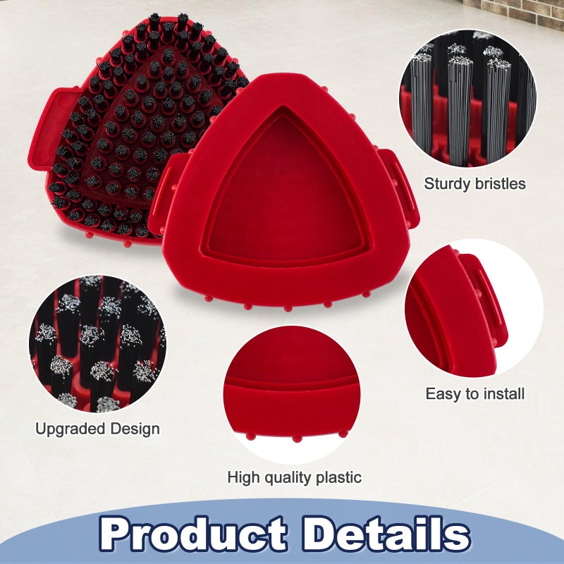 DLAIMI Scrubber Mop Head for Ocedar, Upgrade Scrub Brush for Ocedar, Spin Mop Scrub Brush Head for O Cedar RinseClean 2-Tank, More Bristles Scrub Brush Attachment for Bathroom, Deck, Kitchen Floor Cleaning - Image 3