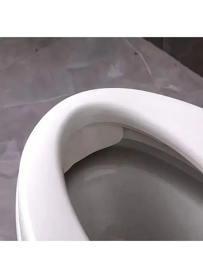 حاجز رذاذ المرحاض الأبيض يمنع رذاذ البول ويحمي سطح المقعد سهل التركيب - Image 5