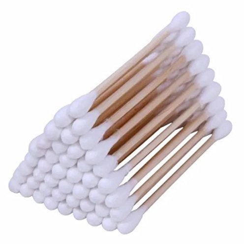 XMHF Wooden Stick Cotton Swabs Qtips XMHF Double Tipped With Cotton Heads- Multipurpose, Safe, Highly Absorbent & Hygienic - Image 5