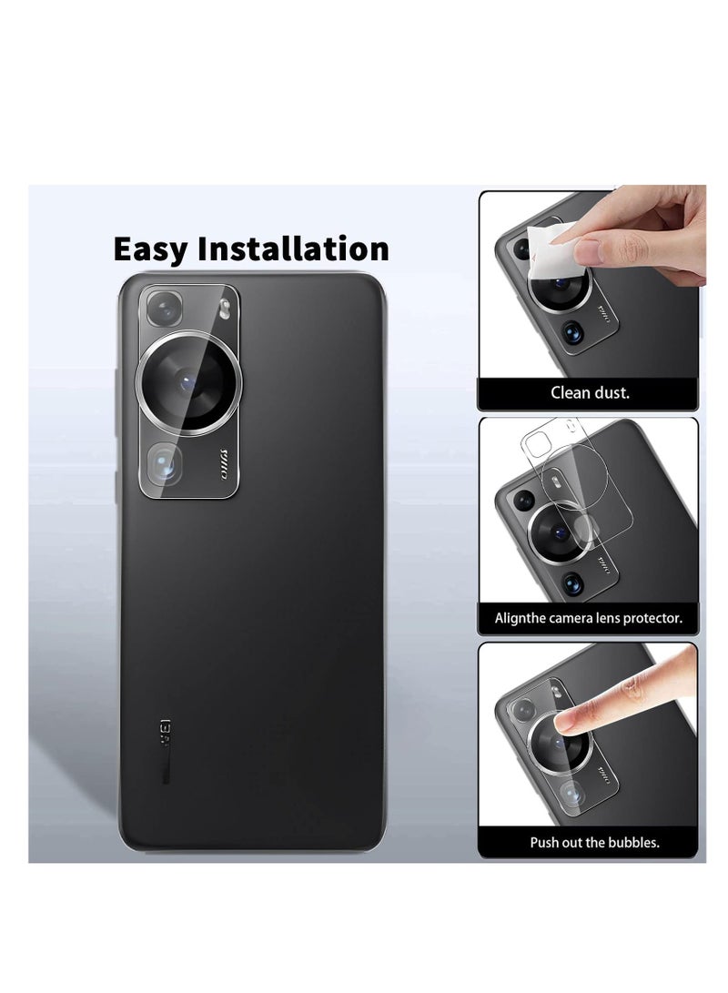 SYOSI Compatible with Huawei P60 / P60 Pro Screen Protector, 2 Pack Tempered Glass Protective Film 2 Pack Camera Lens Protector, Anti-Fingerprint Bubble-Free 9H Hardness Screen Protector - Image 5