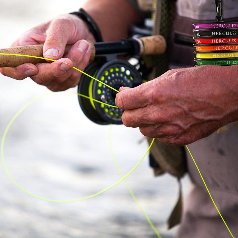 Hercules HERCULES Fly Fishing Line Floating Weight Forward Fly Line with Double Welded Loop, Fluorescent Yellow, WF3F 90FT  - Image 5