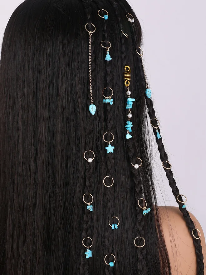Take Two Pack of 24 - Blue Bow Hair Jewelry
