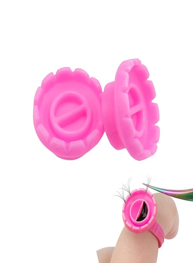 DonLeeving Lashes Fan Glue Cups, Quick Cup for Sharpening or Closing Volume Fans Eyelash Extensions, Glue Holder and Lash Organizer Tool (Red) - Image 1