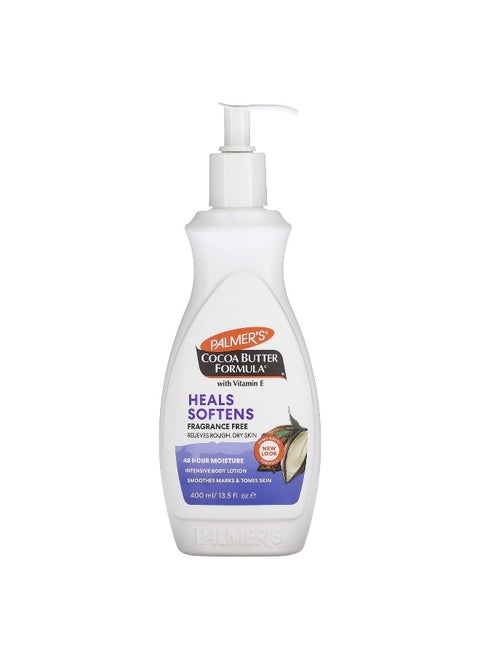 Palmer's, Cocoa Butter Formula® with Vitamin E, Intensive Body Lotion, Fragrance Free, 13.5 fl oz (400 ml)