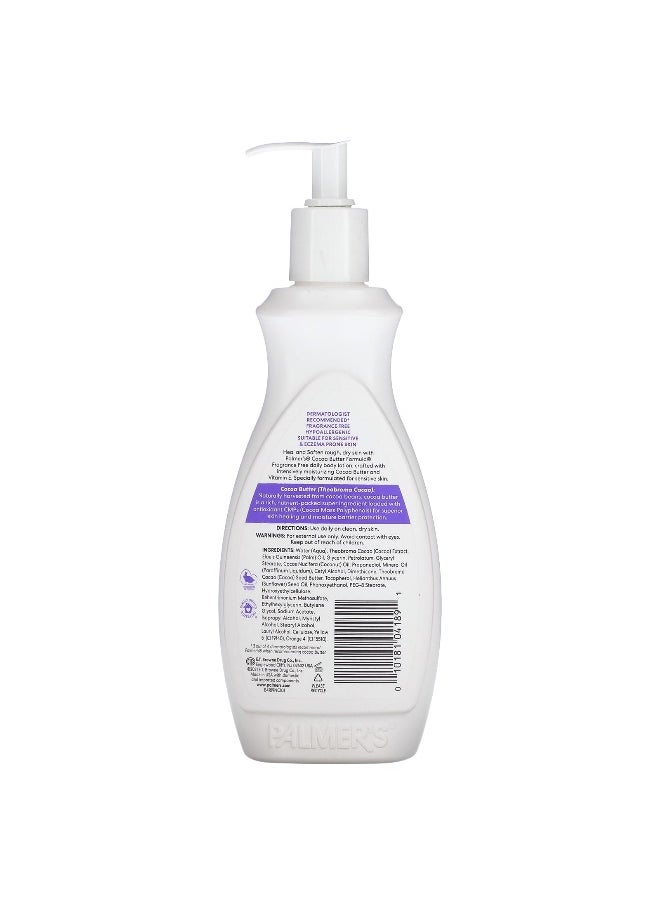 PALMER'S - Palmer's, Cocoa Butter Formula® with Vitamin E, Intensive Body Lotion, Fragrance Free, 13.5 fl oz (400 ml) - Image 1