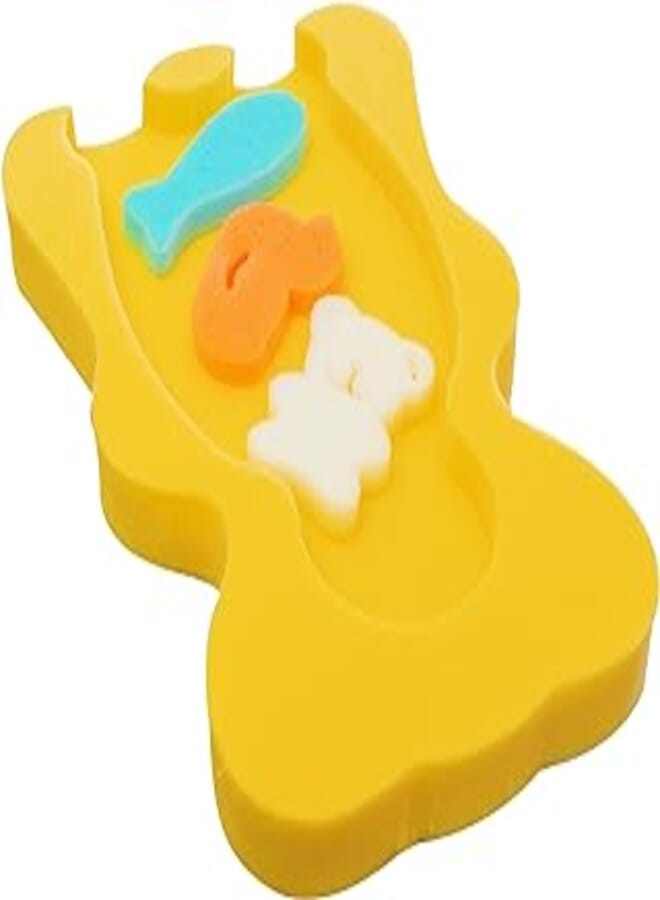 DEUTSCHE MATRATZEN | Baby Bath Sponge Cushion | Soft and Comfortable | Non-Slip Design | Quick-Drying | Easy to Clean