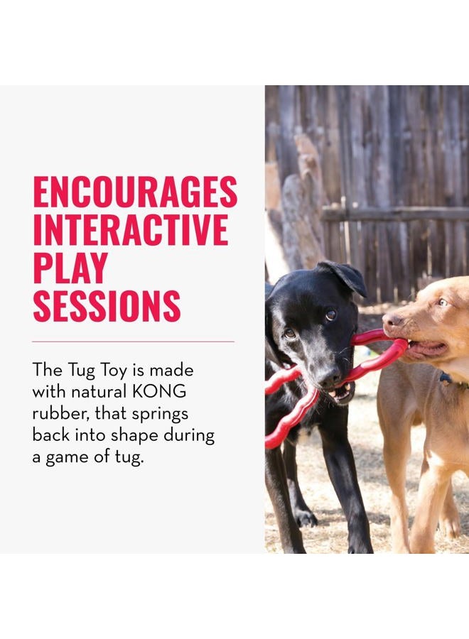 KONG - Tug - Durable Stretchy Rubber, Tug of War Dog Toy - For Medium Dogs - Image 3