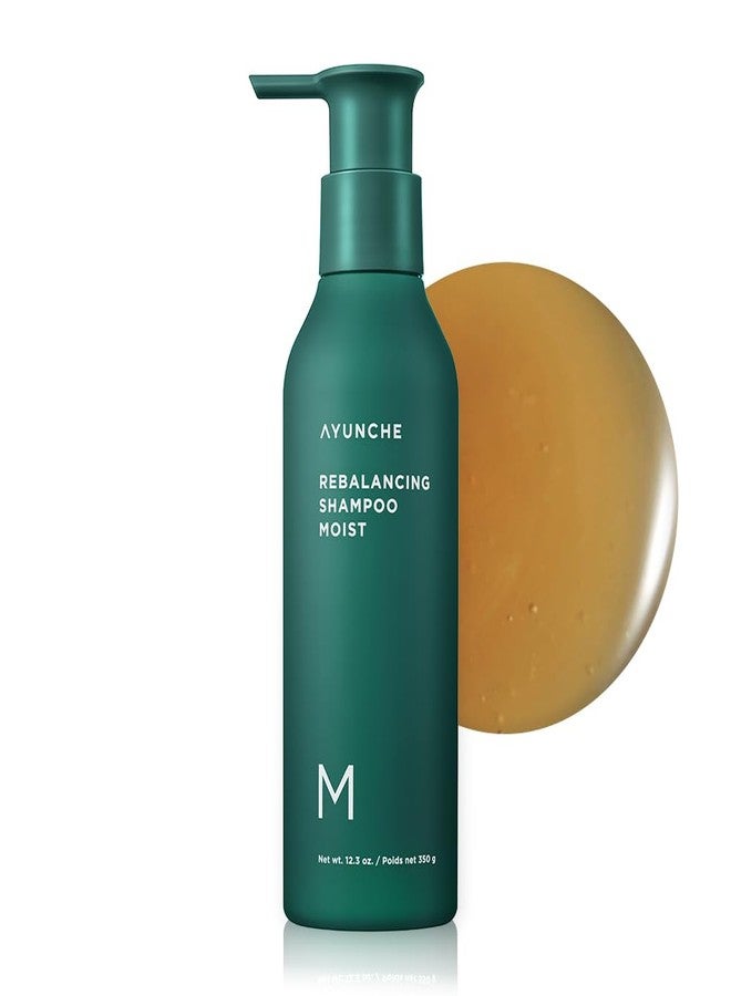 AYUNCHE Rebalancing Shampoo Moist 11.8oz [For Dry Scalp] | Soft & Moisturizing Cleansing Shampoo | Strengthen and Protect Weakened Hair Roots | Korean Salon Brand - Image 1
