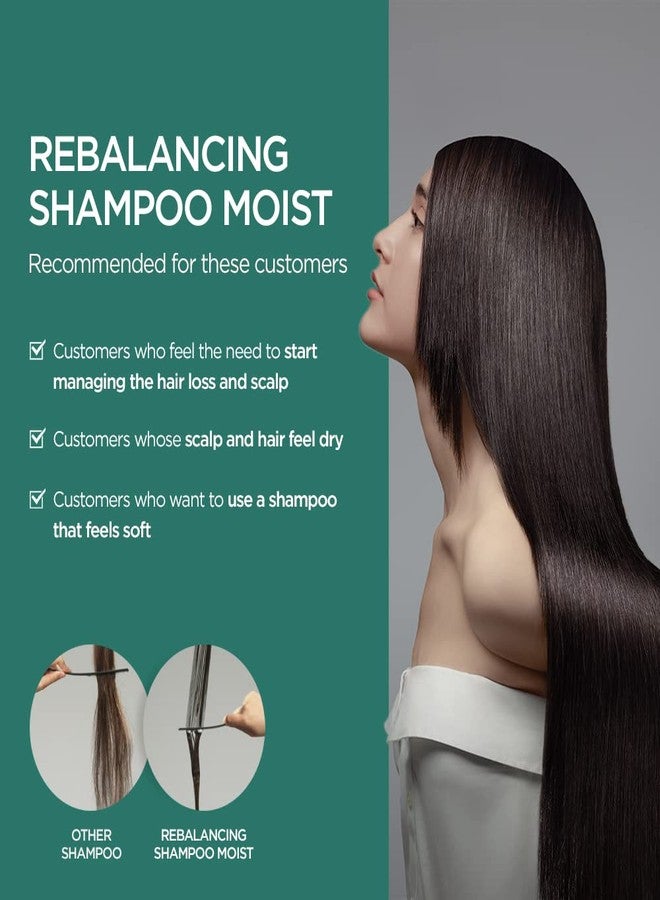 AYUNCHE Rebalancing Shampoo Moist 11.8oz [For Dry Scalp] | Soft & Moisturizing Cleansing Shampoo | Strengthen and Protect Weakened Hair Roots | Korean Salon Brand - Image 3