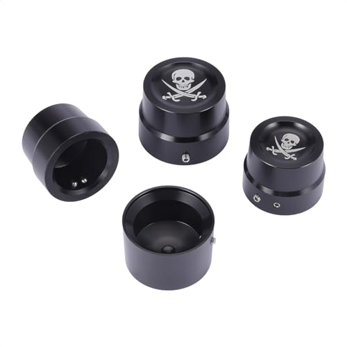 Bravema 4Pcs Axle Nut Cover, Motorcycle Front & Rear Axle Caps Bolt Set Fit for Harley Touring V-Rod Dyna Softail Sportster XL 883 1200 - Image 4