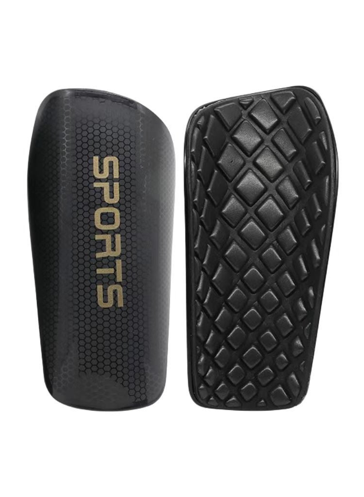 Sports Four Piece Set Skidproof Soccer Socks Nylon Pocket Shin Guard Sleeves Calf Compression Socks For Soccer Football  Adjustable Shin Guard Straps(Black) - Image 5
