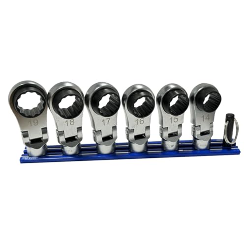 VIM 6 PC. 12PT Nano Flex Offset RATCHETING Attachment Set - 3/8" Drive (14-19MM) - Image 1