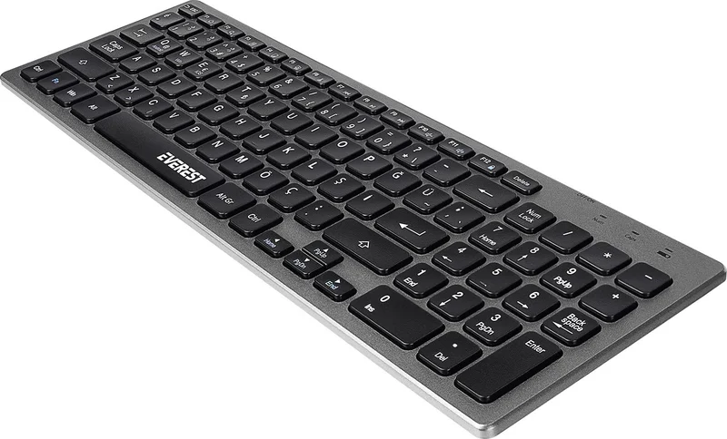 Everest KB-BT88 Black/gray Bluetooth Ultra Thin Q Mac/win/android/ios Compatible Wireless Keyboard