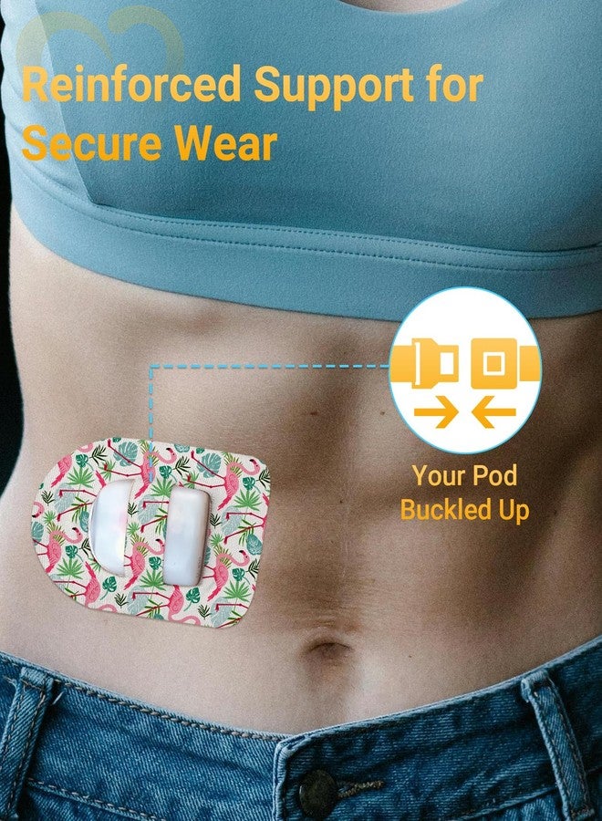 Amolyfe Omnipod 5 & Dash Adhesive Patches Waterproof, Amolyfe 20 Pack Omnipod Overpatches with Stretchable Strap, Breathable, Long-Lasting Medical Adhesive, Premium Hinged Tin (Butterfly) - Image 4