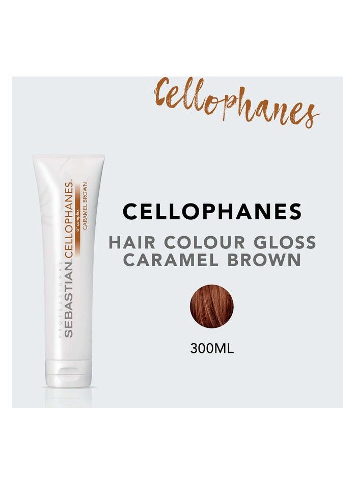 Sebastian Cellophanes Semi-Permanent Hair Dye without Ammonia -Caramel Brown 300ml - Image 4