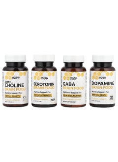 Natural Stacks Natural Stacks, Brain Food™, 4 Bottles, 15 Vegetarian Capsules Per Bottle  - Image 3