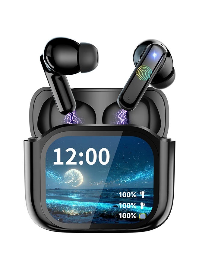 Arabest Wireless Bluetooth 5.4 Headphones Touch Screen Earbuds ENC Call Noise Cancelling In-Ear Headphones USB Charging Case Earbuds Waterproof IPX5 - Image 1