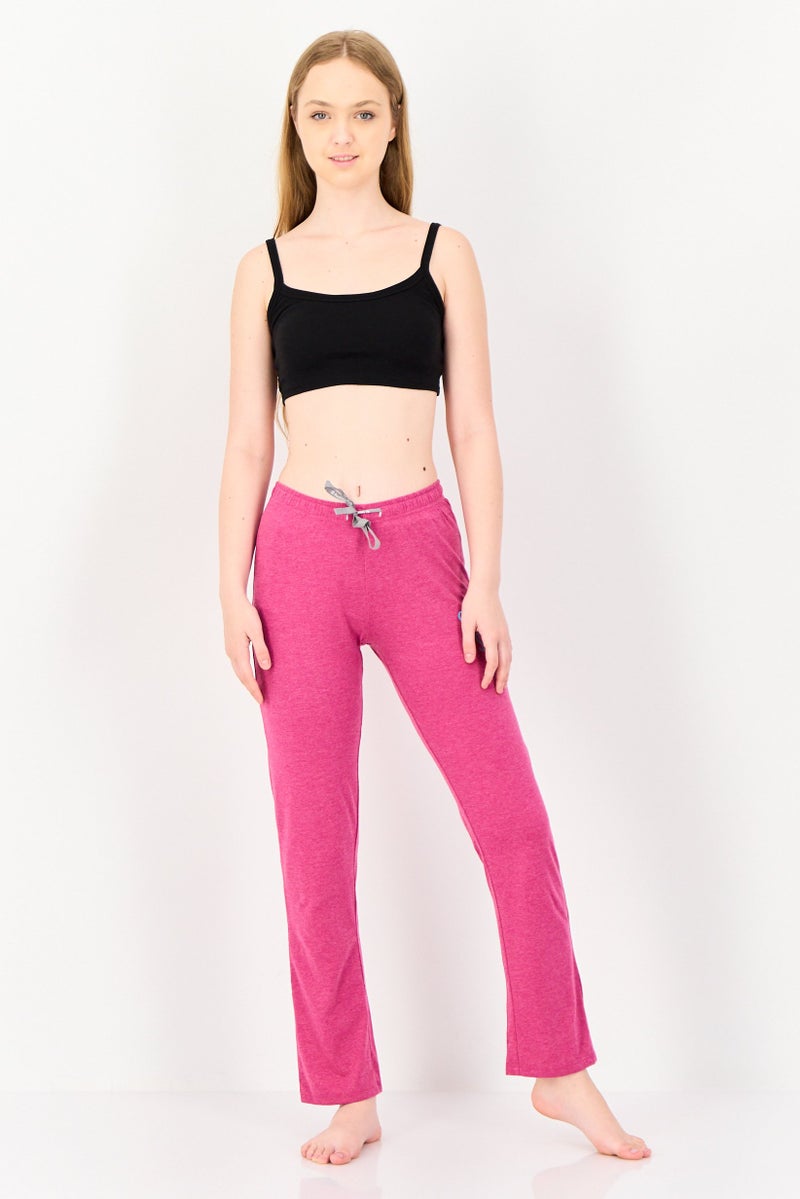 zivame Rosaline x Zivame Women Graphic Print Drawstring Sleepwear Pyjamas, Purple - Image 4