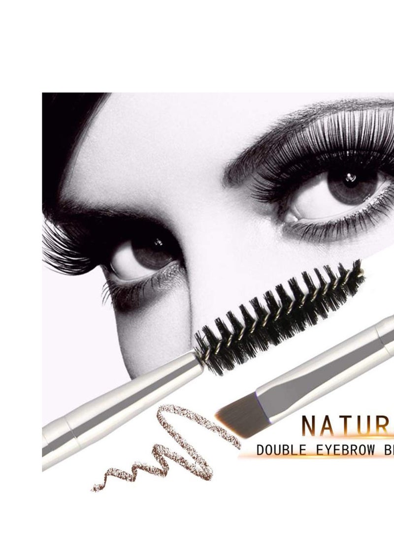 SYOSI - Double Sided Eye Brow Brush, Existing Beauty Henna Eyebrow Tint Brush Angled Eye Brow Comb and Spoolie Suitable for Women Cosmetic Tool - Image 1