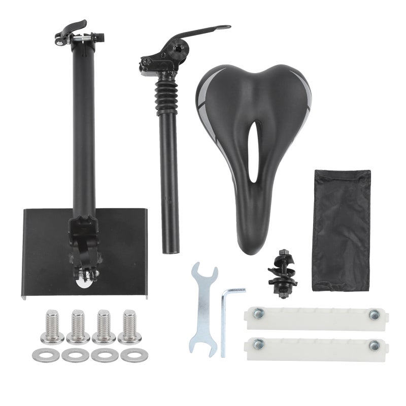 Ergonomic Scooter Seat Adjustable Height Widened Soft Saddle - 2-Way Shock Absorption Scooter Saddle for Maximum G30 Riders - Image 1