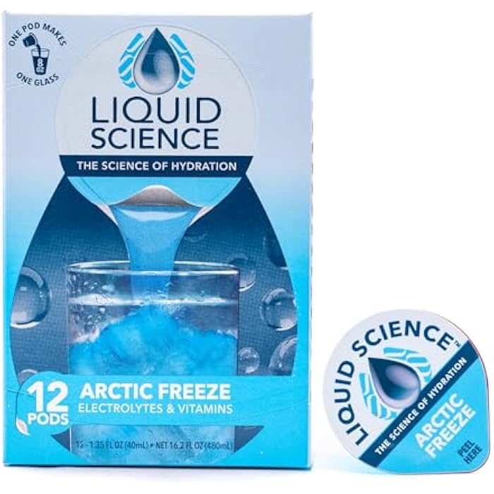 Java House Liquid Science Arctic Freeze Single Serve Hydration Pods - Peel and Pour - Cool Blue Raspberry Hydration - Pack of 12 - Image 2