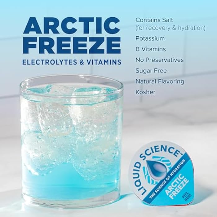 Java House Liquid Science Arctic Freeze Single Serve Hydration Pods - Peel and Pour - Cool Blue Raspberry Hydration - Pack of 12 - Image 5