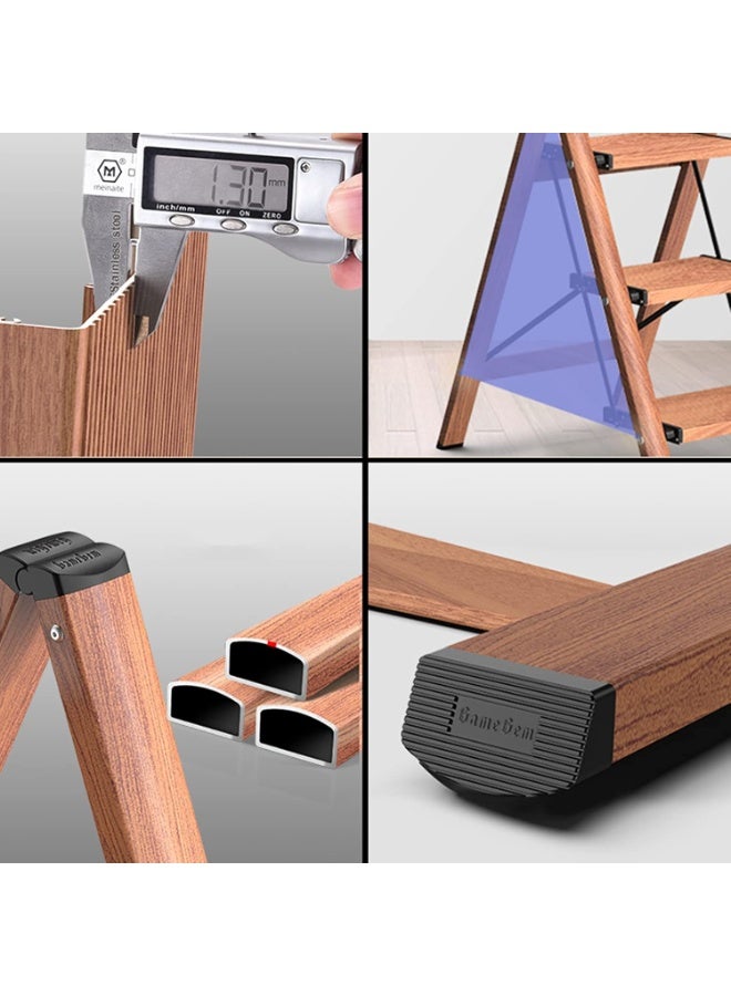 4-Step Folding Ladder with Strong, Wide, Non-Slip Pedal - Image 5