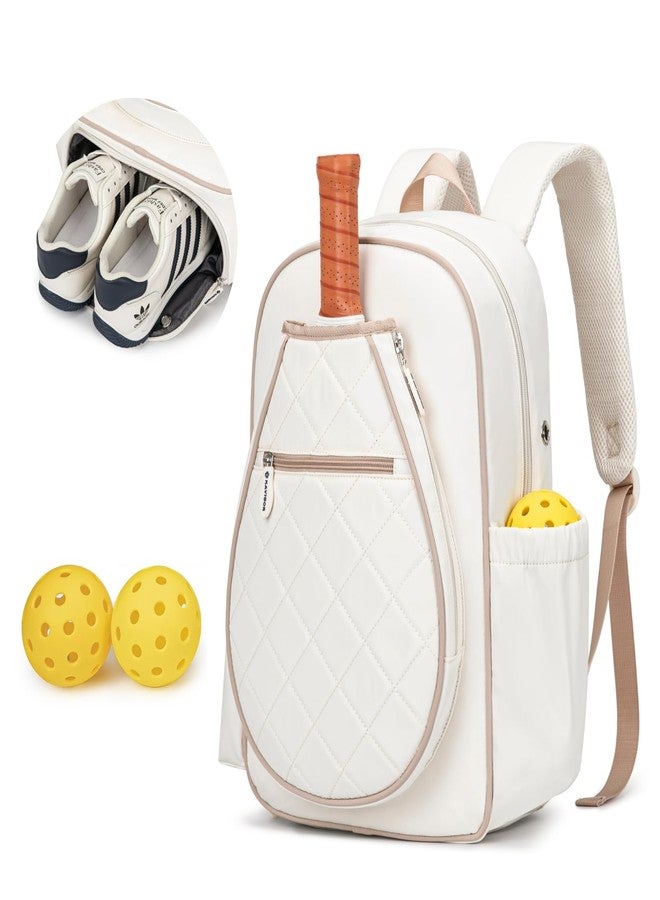 KAVIGOR Pickleball Bag, Quilted Pickleball Backpack with Shoe Compartment & Waterproof Pocket, Pickle Ball Paddle Bag Fits 2 to 4 Paddles for Women and Men - Image 1