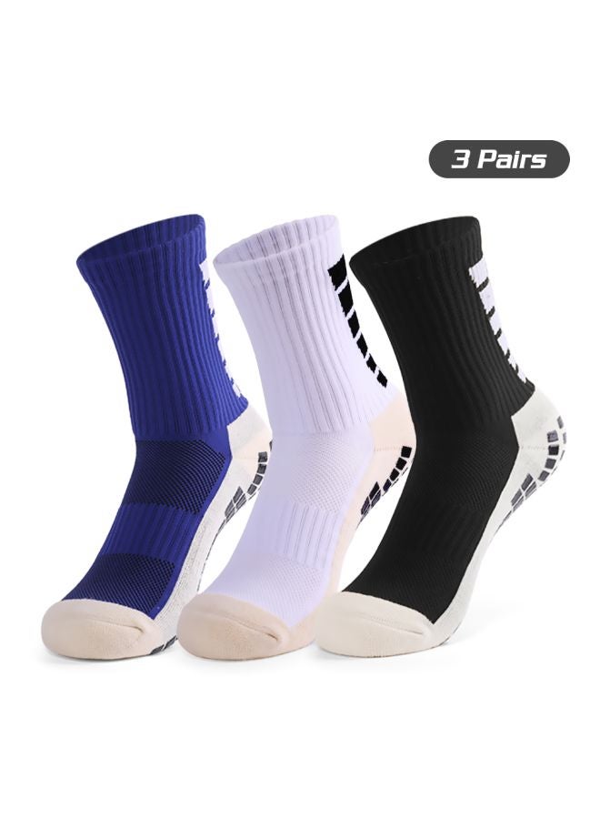 Set Of 3 Sporty Soccer Socks - Image 3