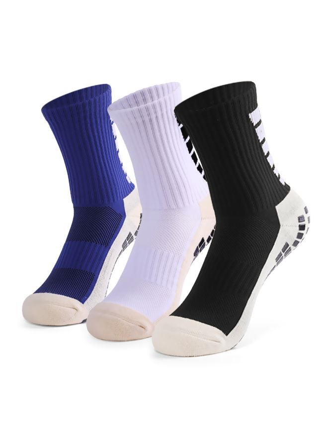 Set Of 3 Sporty Soccer Socks - Image 2