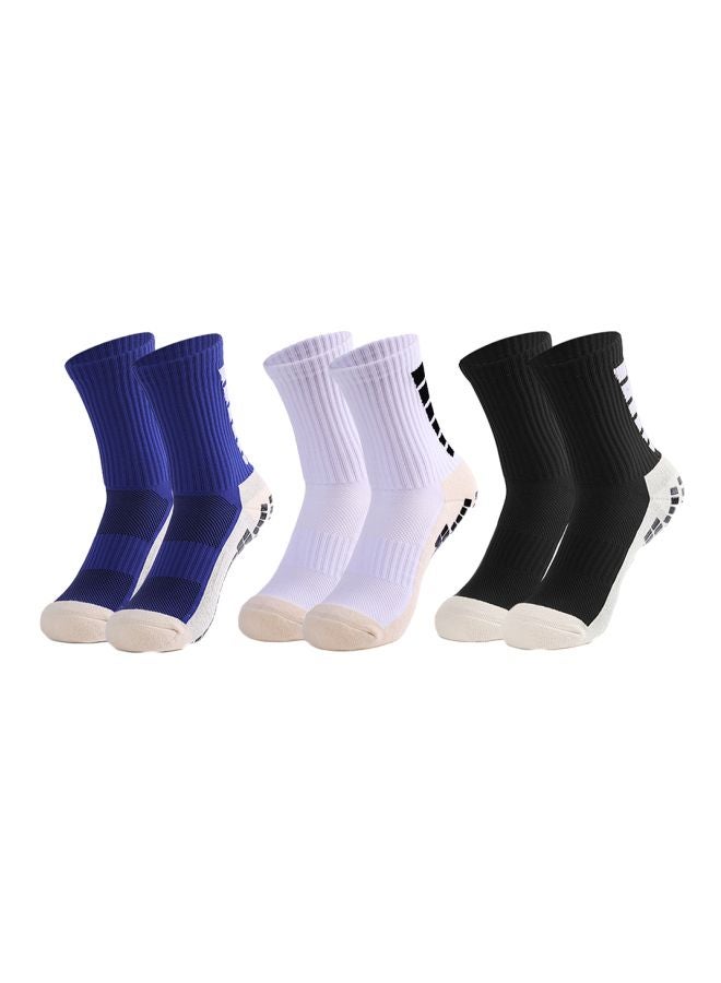 Set Of 3 Sporty Soccer Socks - Image 1