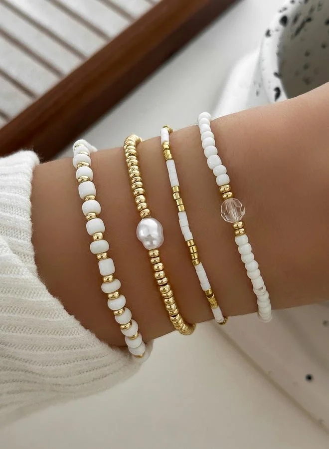 Take Two Take Two Set of 4 - Beaded Bracelets