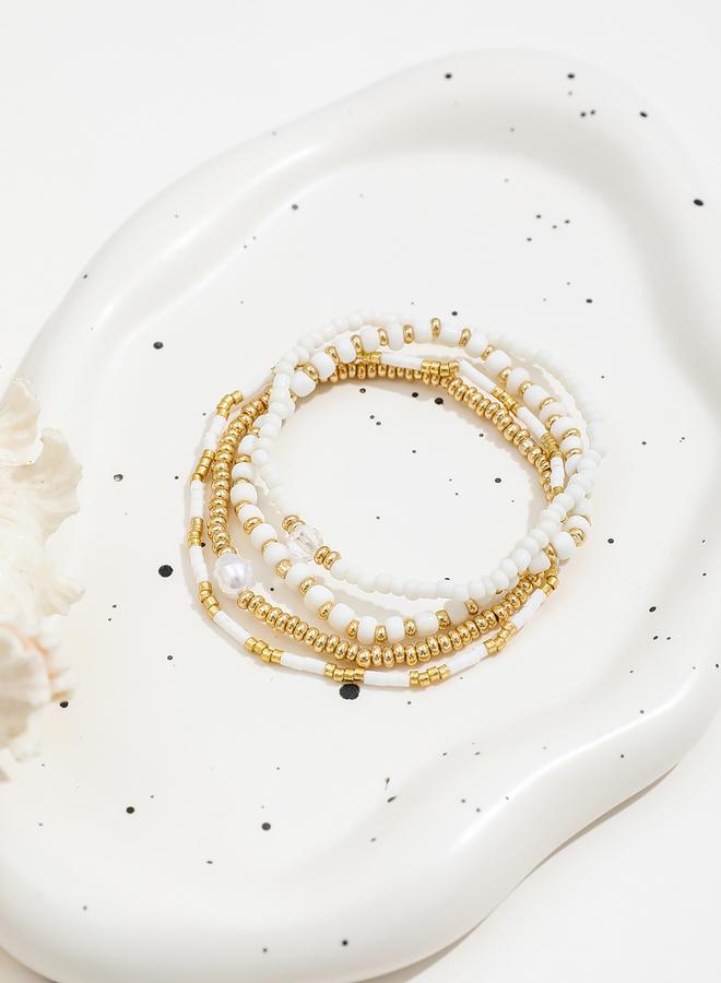 Take Two Set of 4 - Beaded Bracelets - Image 2