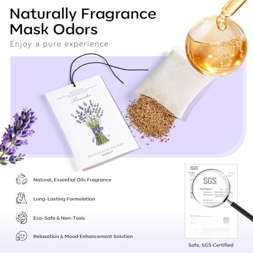 MYARO 12 Packs Scented Sachets for Drawer and Closet, Long-Lasting Sachets Bags Home Fragrance 6 Scents Option- Lavender, Rose, Jasmine, Ocean, Gardenia, Lily - Image 4