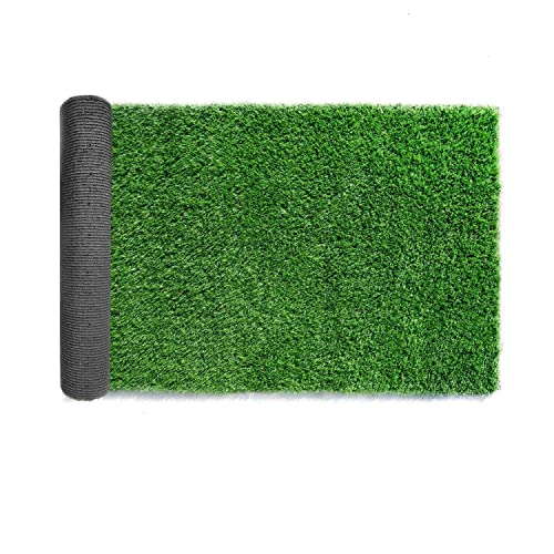Synthetic Artificial Grass Turf Customized Sizes Decorations for Fence Drainage Holes  Rubber Backing Indoor Outdoor Faux Grass Astro Rug Carpet Backdropfor Garden Backyard Patio Balcony