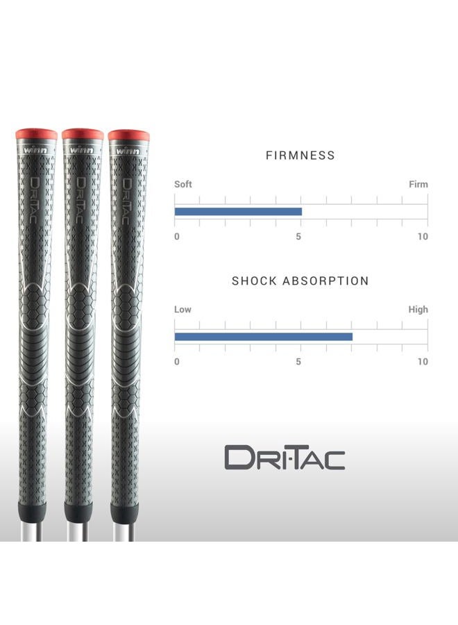 WINN DRI-TAC STANDARD Golf Grip - Non-Slip & Cushioned Comfort - Moisture-Wicking & Shock Absorption - AVS Technology - Hand Alignment & Lighter Grip Pressure - High-Performance Polymer Material - - Image 4