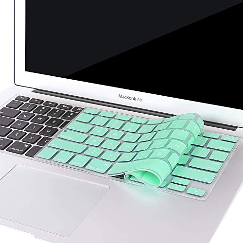 Tobo Silicone Keyboard Cover Compatible with Mac-Book Pro 13/15 Inch (with/Without Retina Display, 2015 or Older Version),Older Air 13 Inch (A1466 / A1369, Release 2010-2017)(Without-Touch Bar, Green) - TD-082CC - Image 2