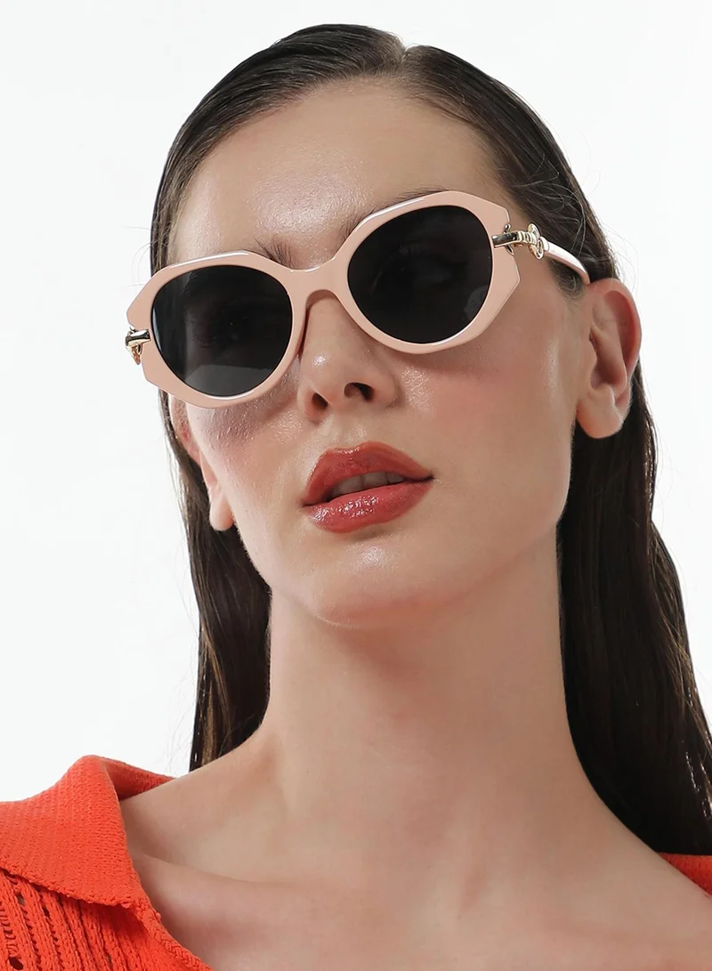 Haute Sauce  The Orb Round Sunglasses - Rose Pink for Women | Best Price UAE