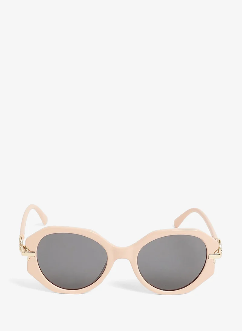 Haute Sauce  The Orb Round Sunglasses - Rose Pink for Women | Best Price UAE