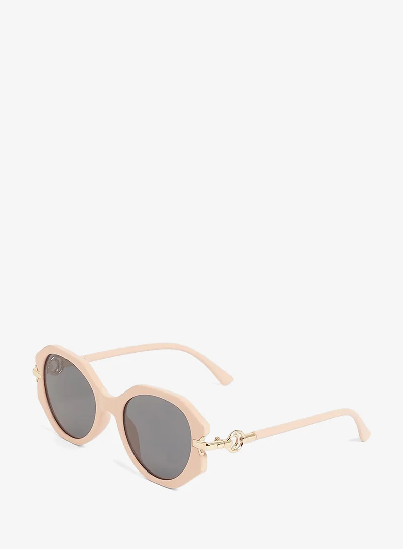 Haute Sauce  The Orb Round Sunglasses - Rose Pink for Women | Best Price UAE