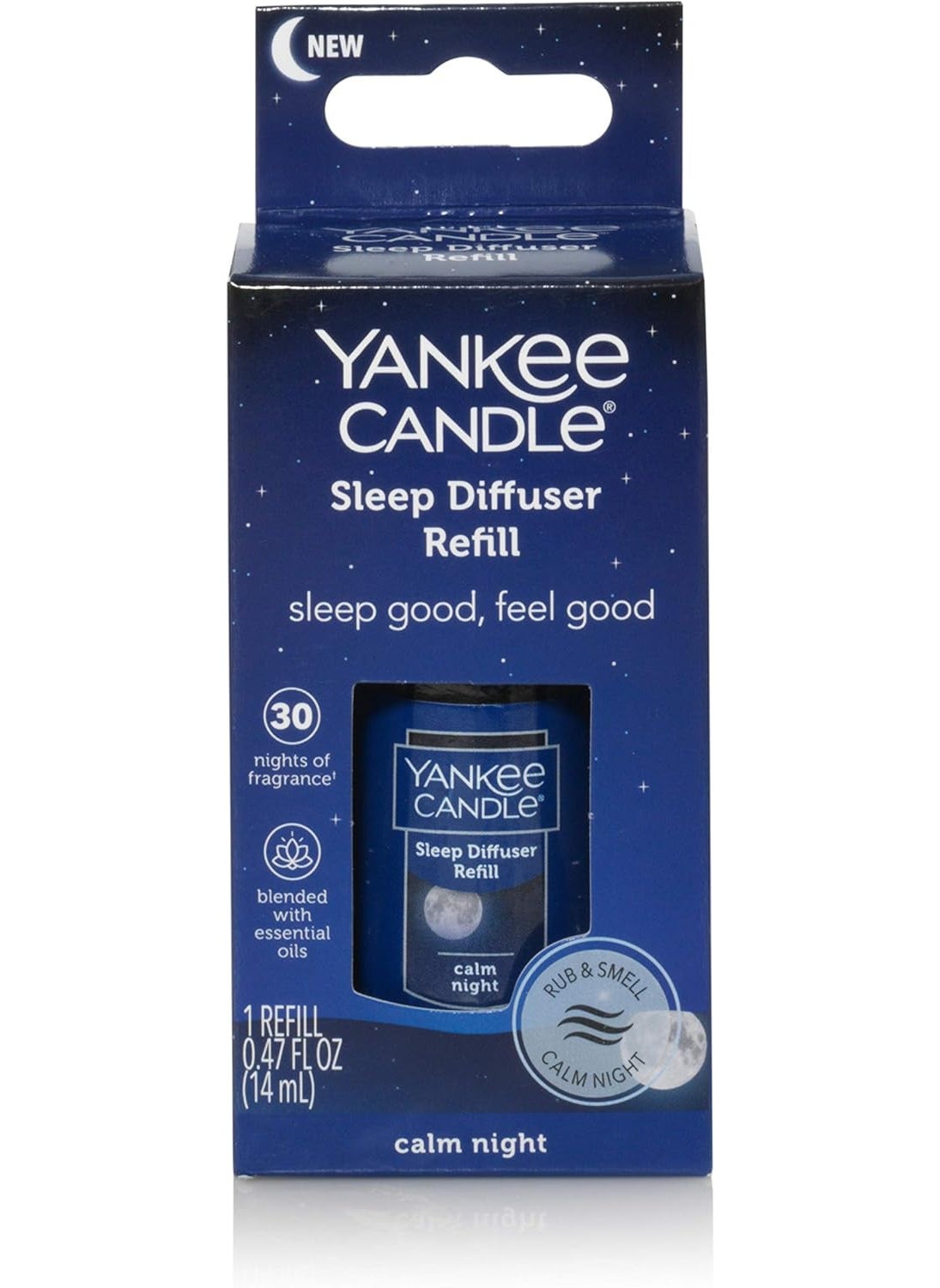 YANKEE CANDLE - Yankee Candle Oil, Sleep Diffuser Refill, Blue - Image 1