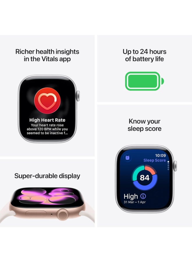 Apple Certified Pre Owned - Watch Series 11 GPS 46mm Jet Black Aluminium Case with Black Sport Band - S/M Black - Image 2