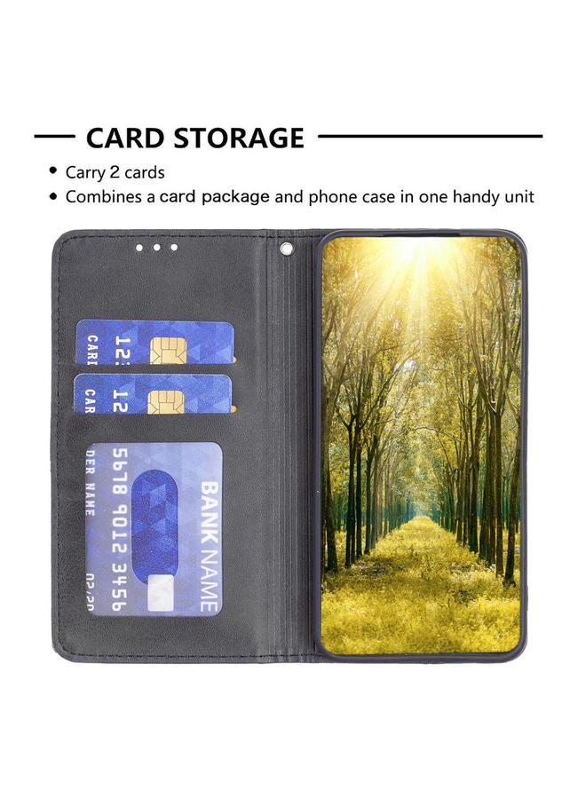 اس-توب جراب لهاتف Redmi Note 14 4G مقاس 163.25 مم، جراب هاتف جلدي مغناطيسي بملمس معيني - Image 5