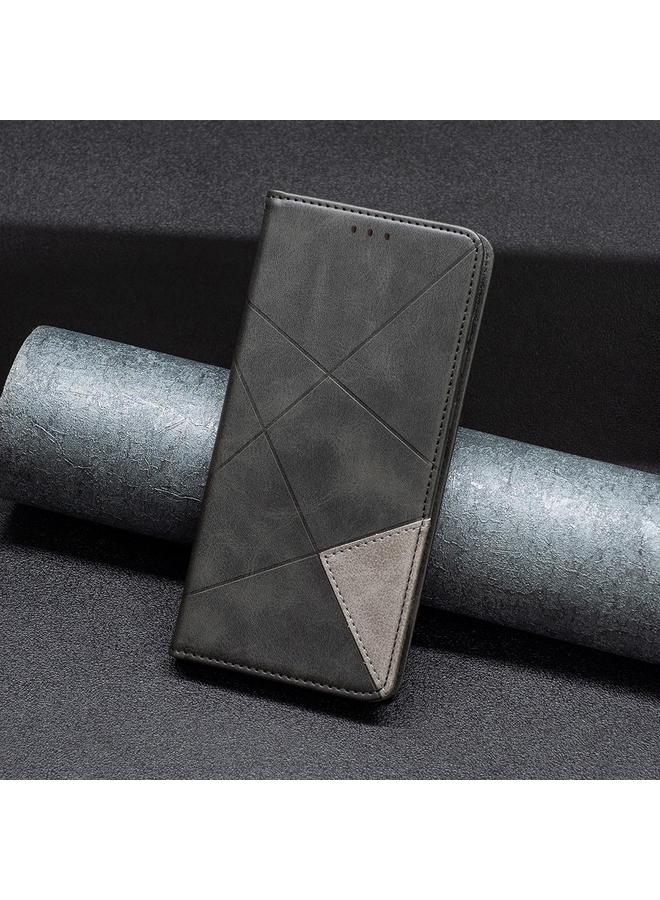 اس-توب جراب لهاتف Redmi Note 14 4G مقاس 163.25 مم، جراب هاتف جلدي مغناطيسي بملمس معيني - Image 2